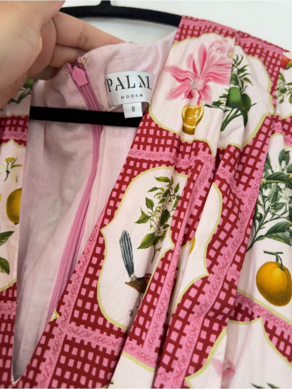 PALM. NOSSA Carter Dress 100% Cotton Poplin - Picture 5 of 6